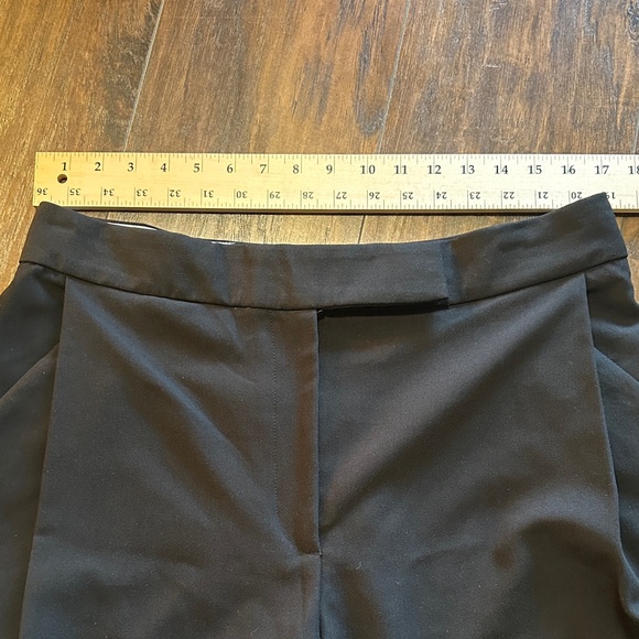 Zara Black Cropped High Waisted Trousers Capri Pants - Picture 5 of 10